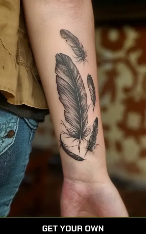 feather tattoo idea