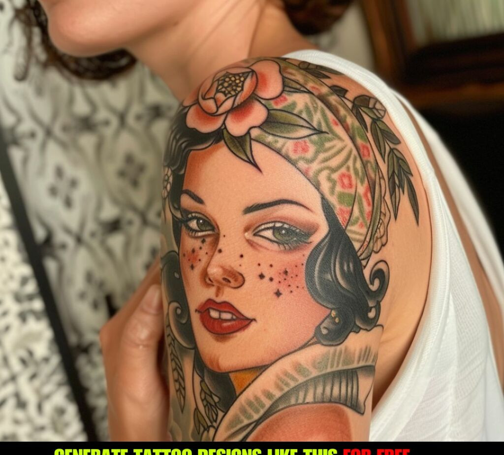vintage tattoos for  ladies 