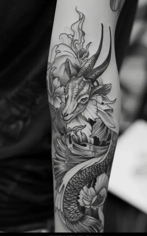 Capricorn star sign tattoo ideas