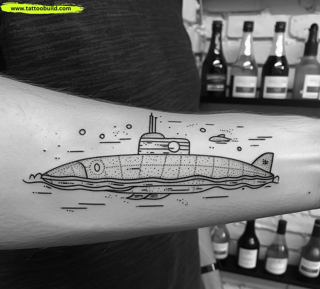 submarine tattoo design