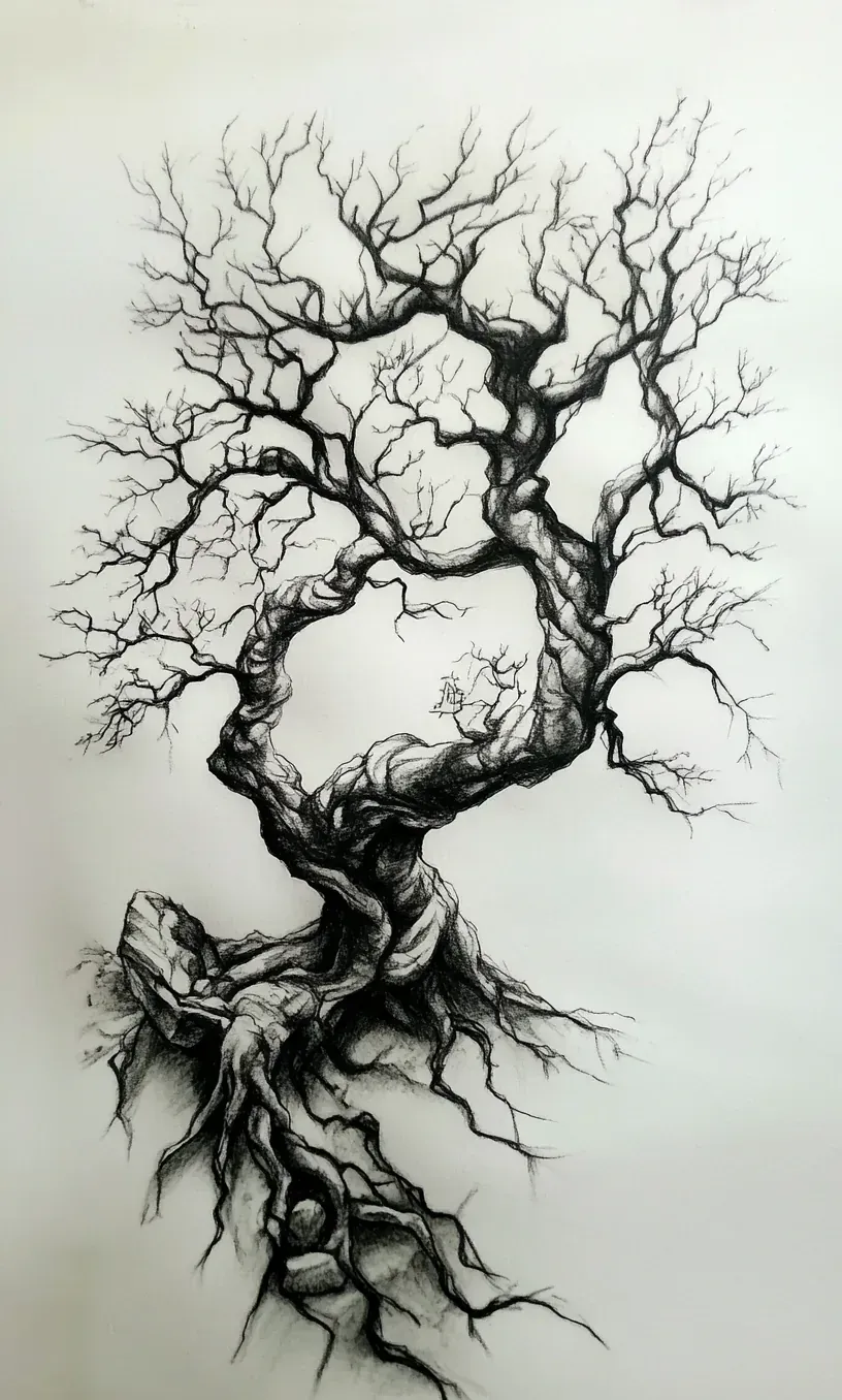 Tree Tattoo Drawing-19