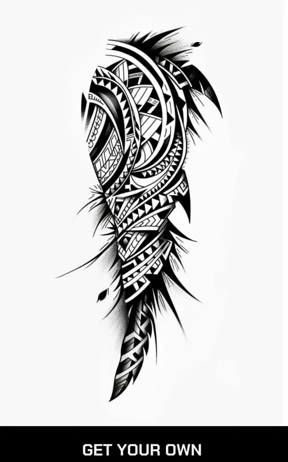 tribal aztec tattoo idea