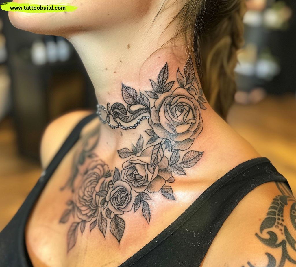 nape neck tattoos for women