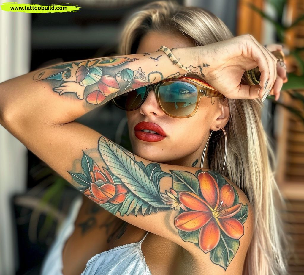 ladies summer tattoos 