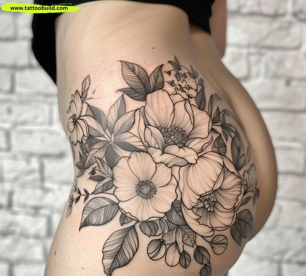 hip tattoo for women