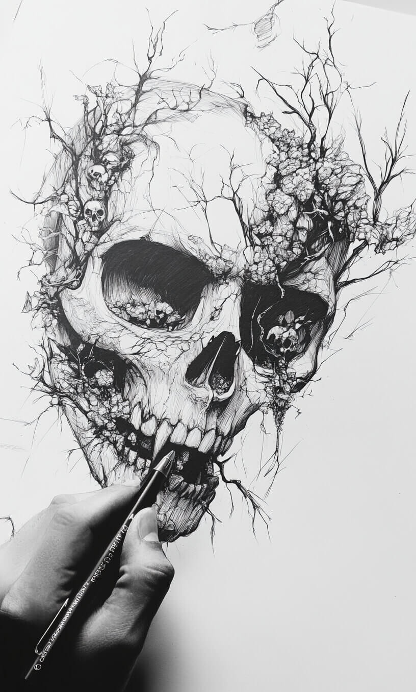 Gothic Tattoo Drawings-5