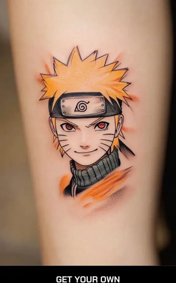 naruto anime tattoo