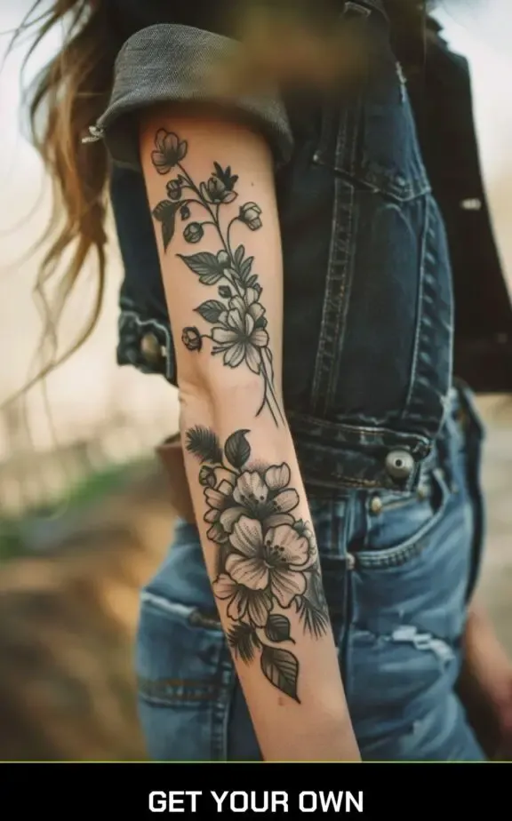 cherry blossom tattoo idea