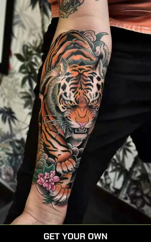 tiga (tora) japanese tattoo design