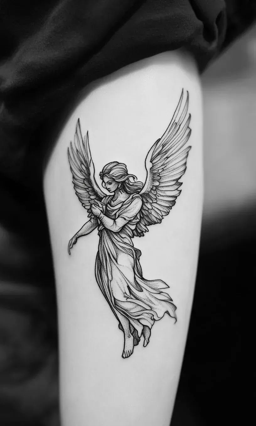 Angel Tattoo Drawings-6