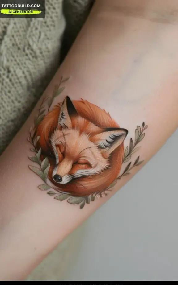 cute little fox tattoos