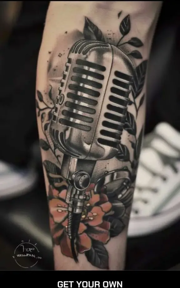 mic music tattoo
