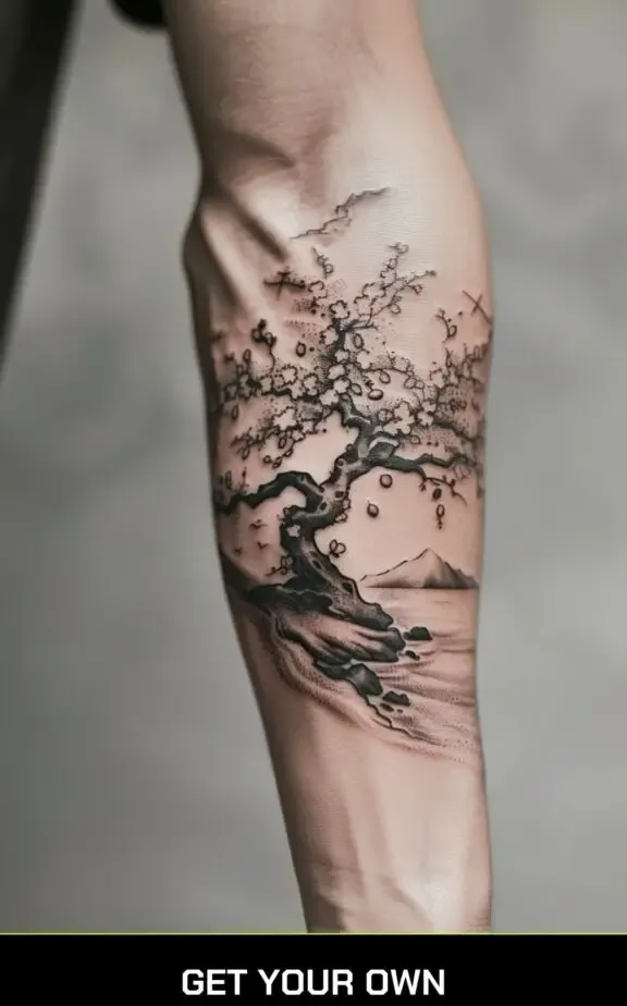 cherry tree tattoo idea