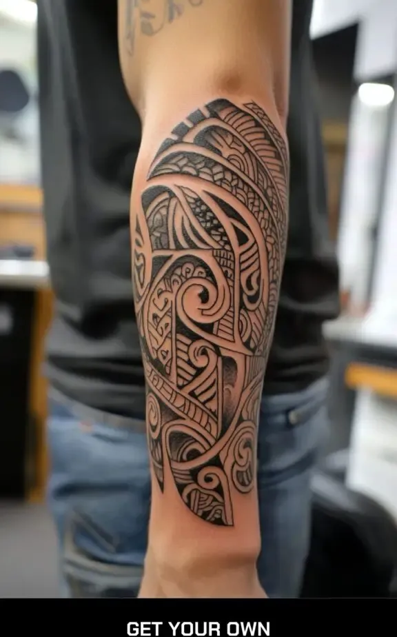 Maori sleeve tattoo idea