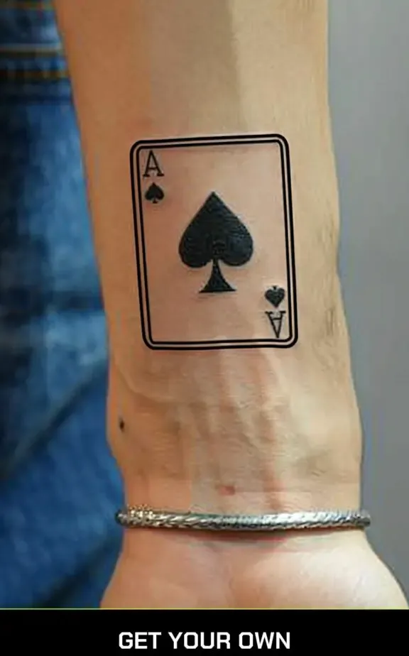 ac of spades tattoo