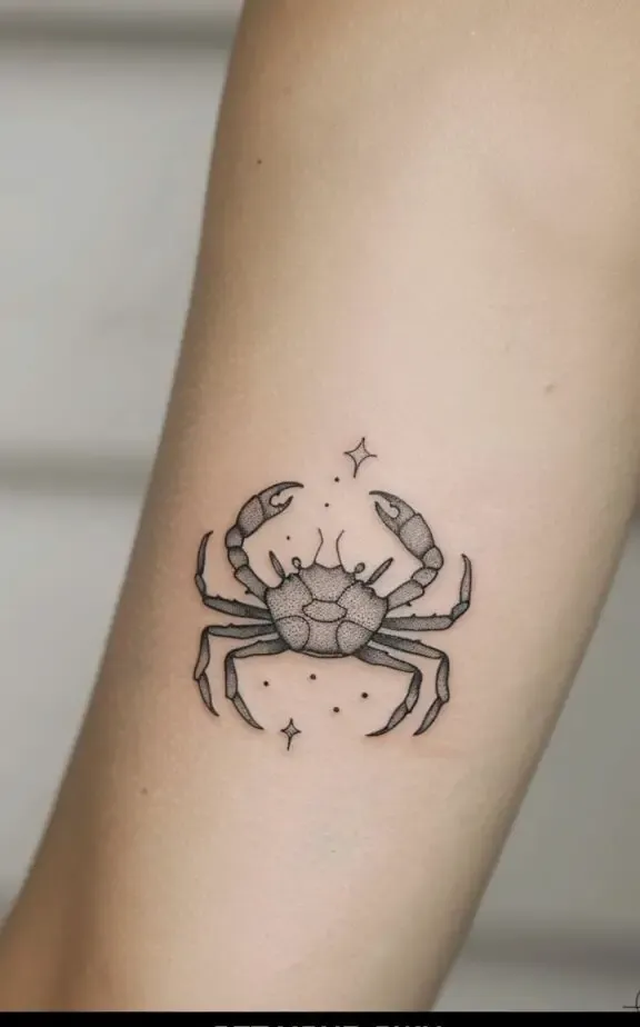 cancer sign star tattoo ideas