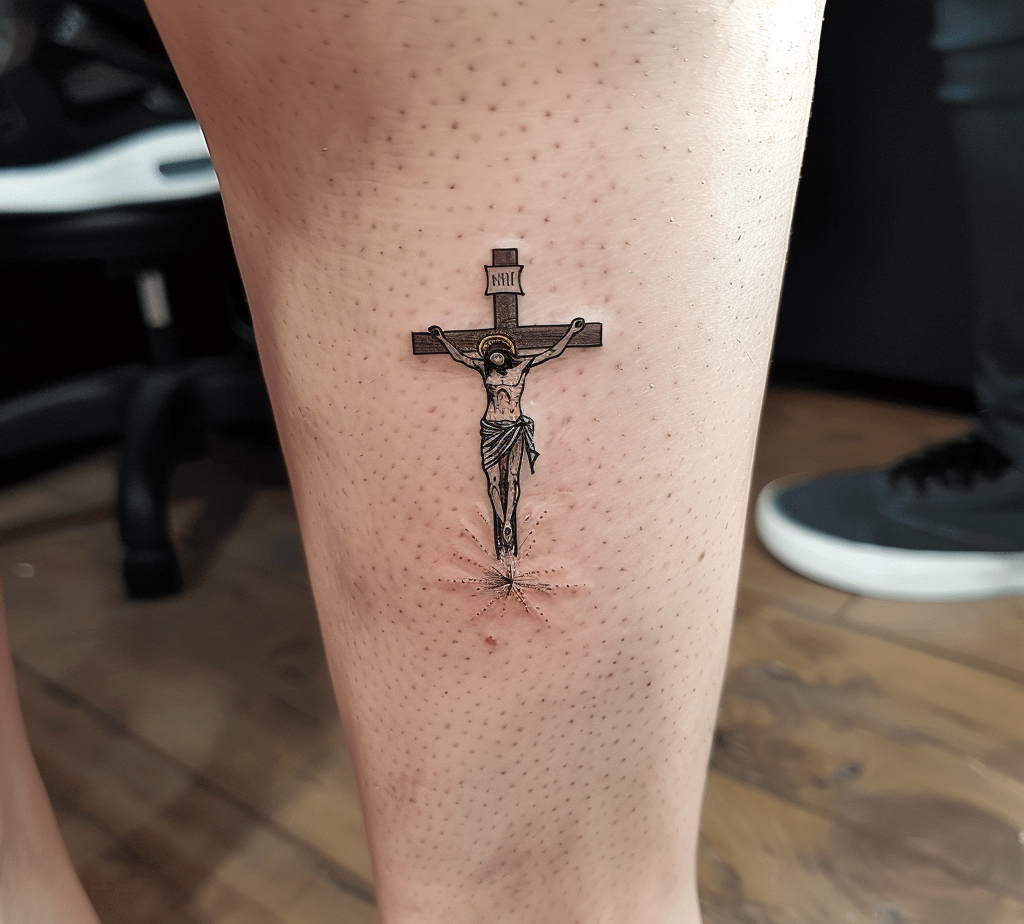 cross on the ankle tattoo meaning