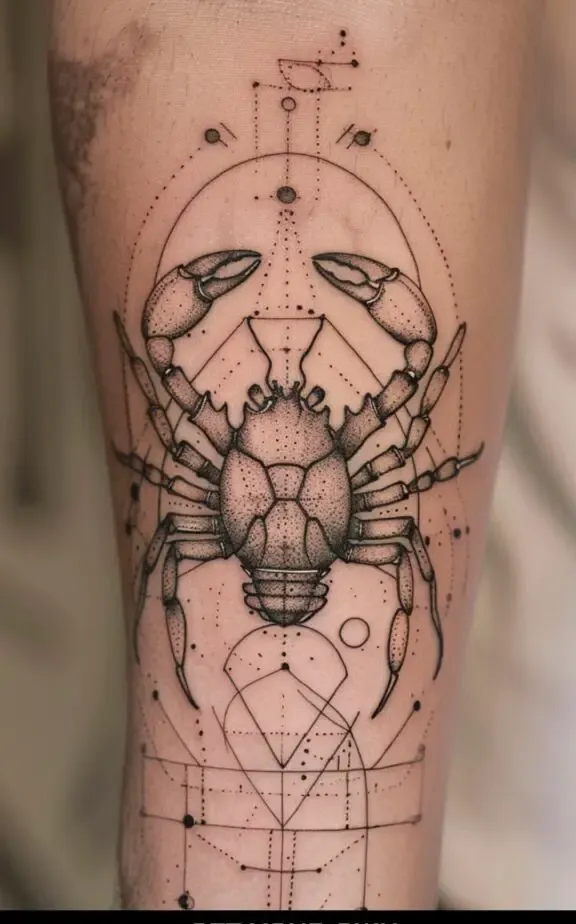 cancer sign star tattoo ideas