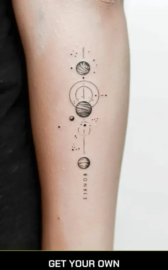 planet tattoo