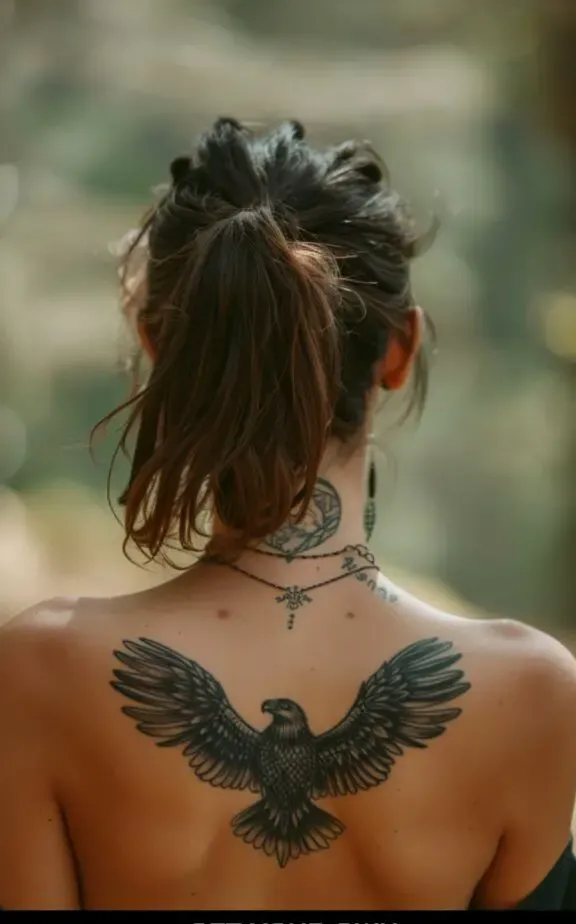 eagle tattoo for females