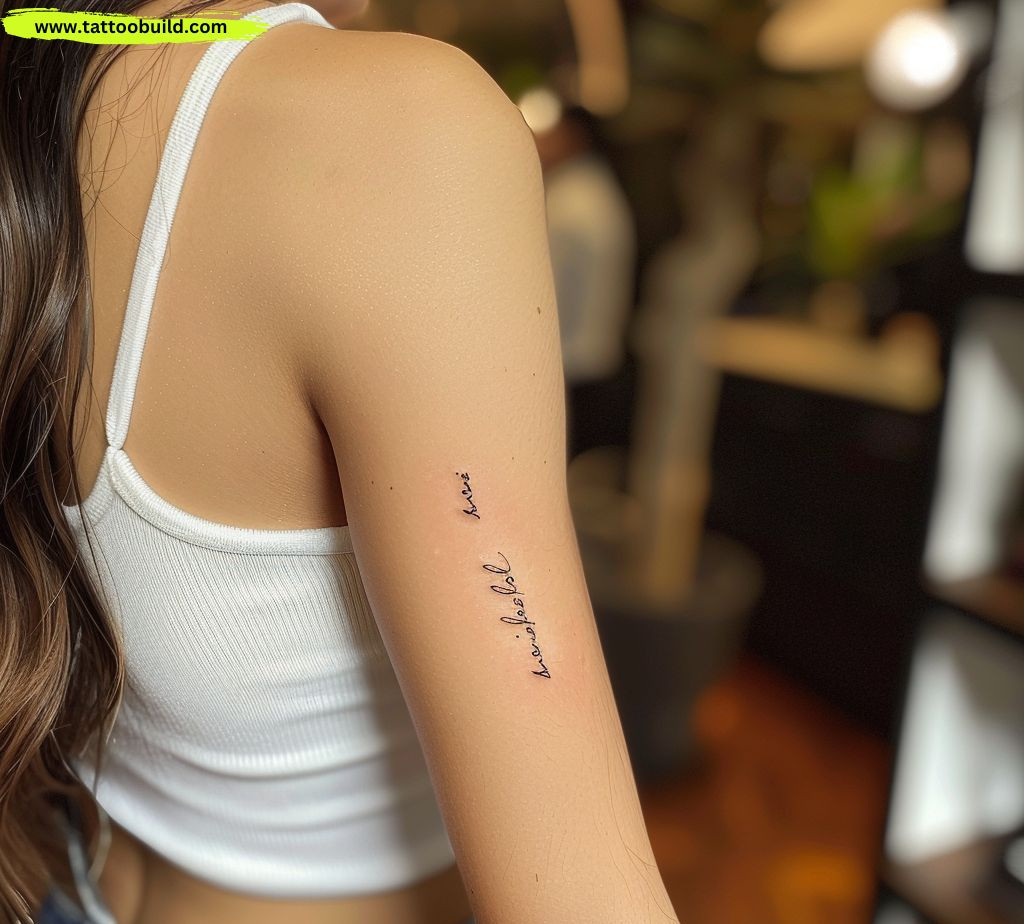 meaningful quote tattoo for women