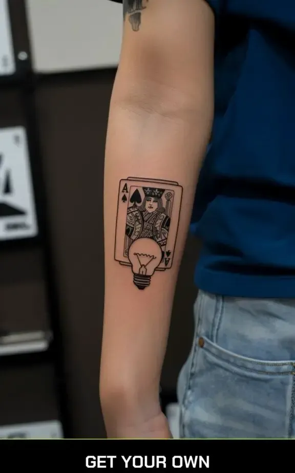 deck of ace cards tattoo