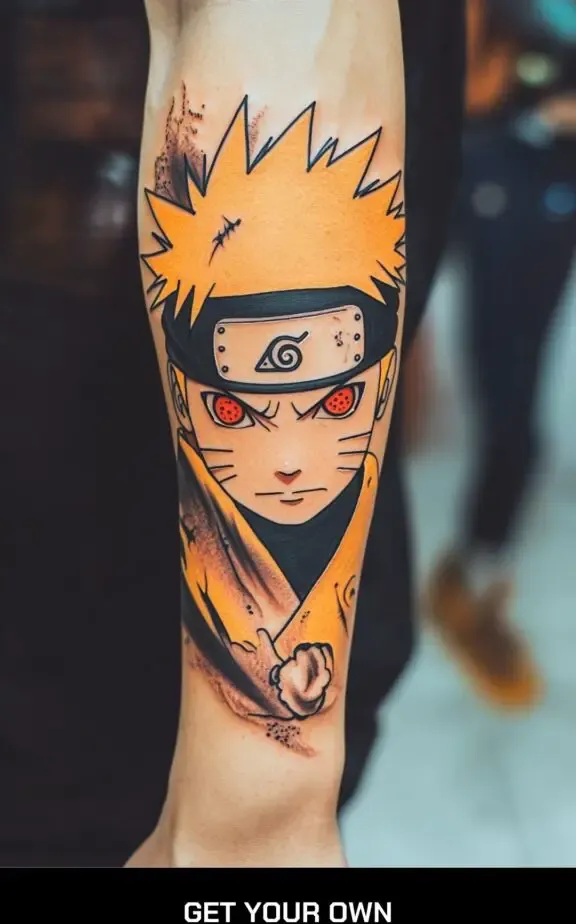 naruto anime tattoo