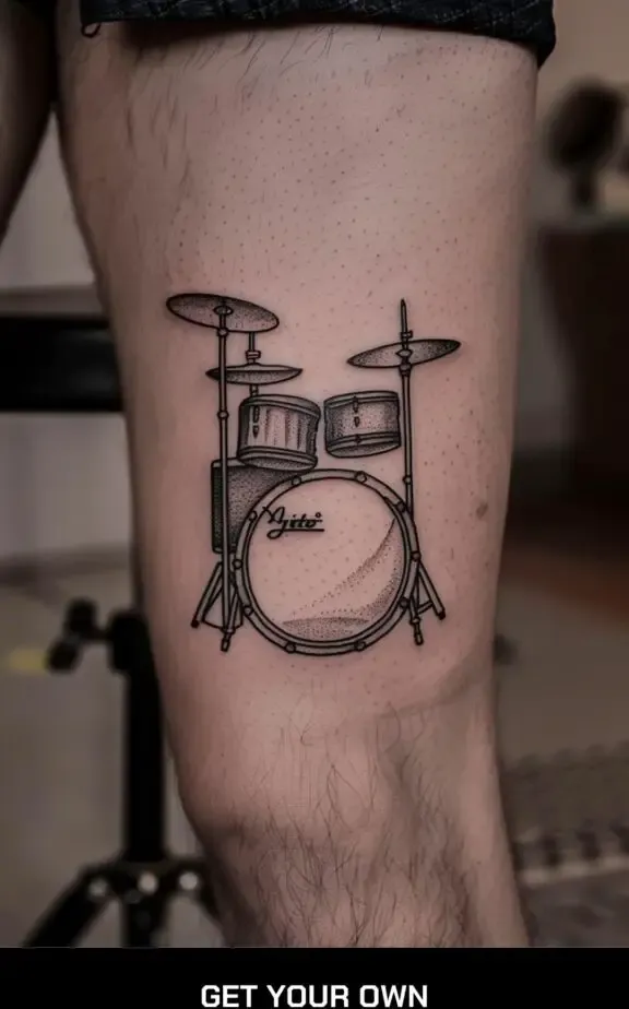 drumset tattoo