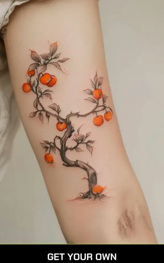 cherry try arm tattoo idea