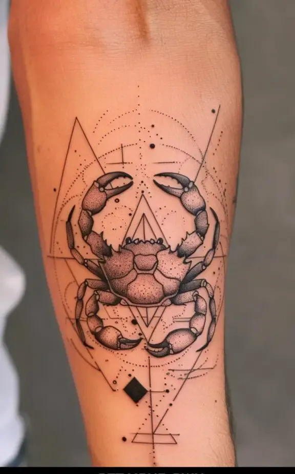 cancer sign star tattoo ideas