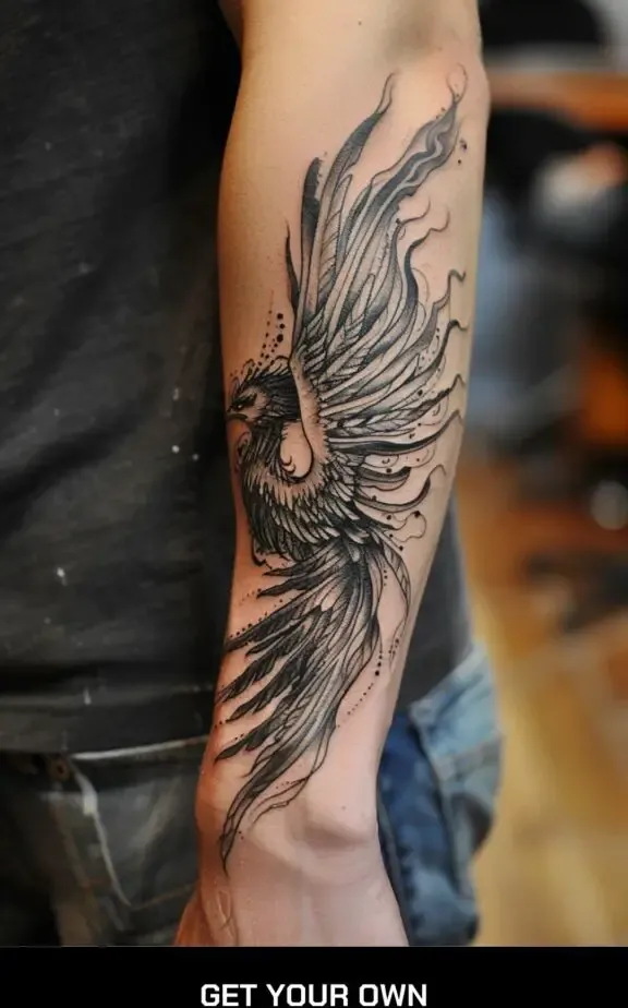 phoenix wing tattoo