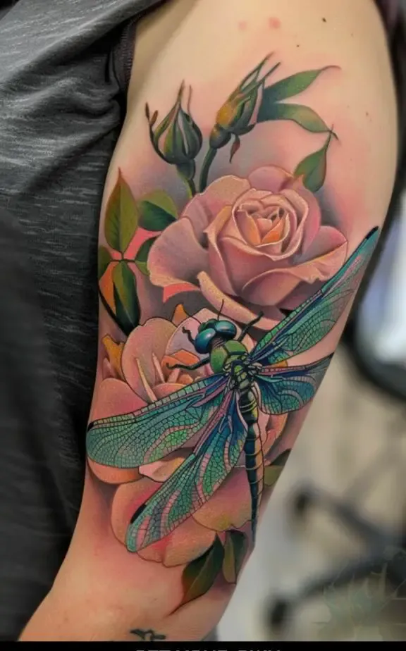 Womens tattoo back of the arm