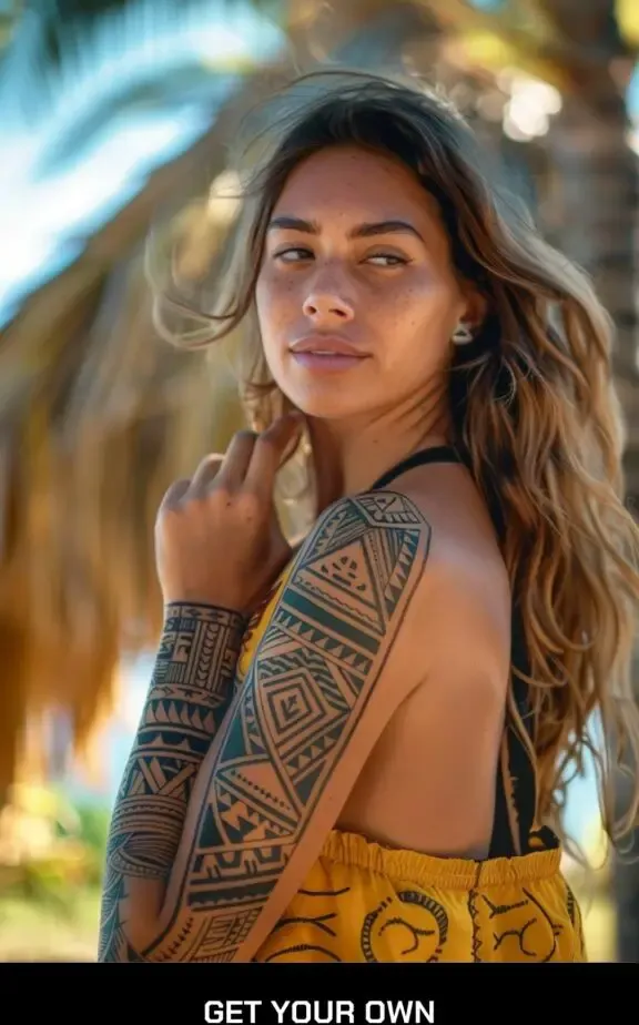 Polynesian tribal tattoo