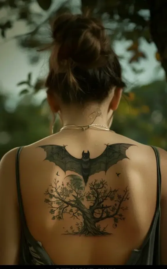 Bat tattoos for females