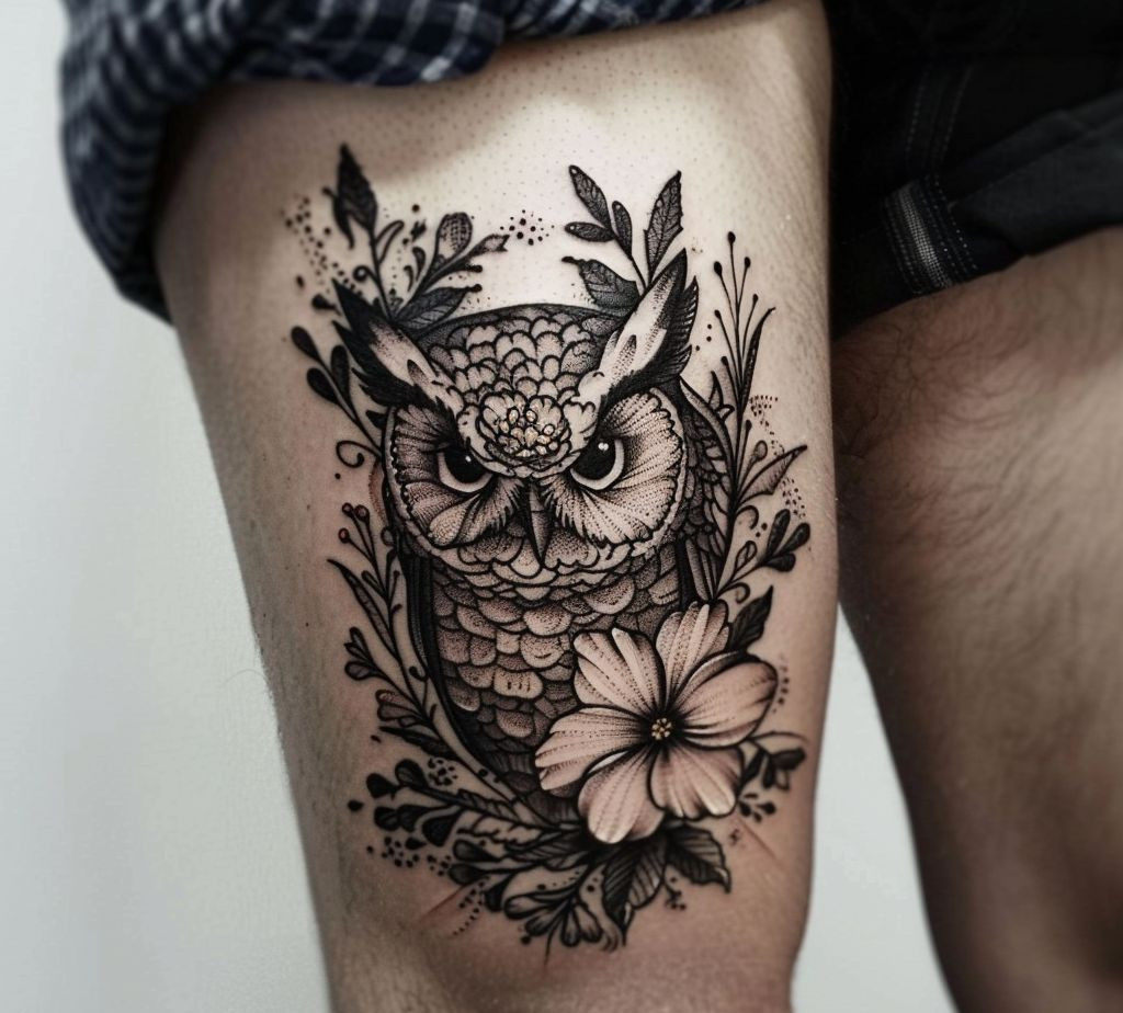 small thigh tattoo ideas for guys