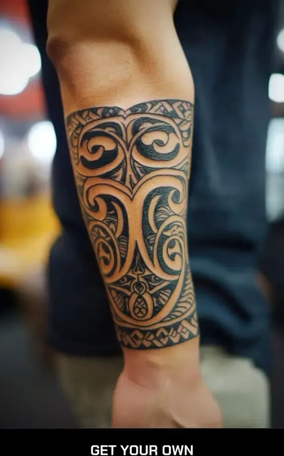 Maori arm tattoo idea