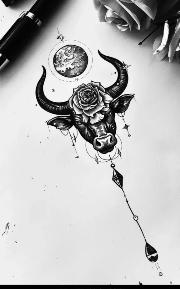 taurus sign tattoo