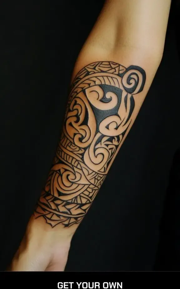 moari half sleeve tattoo