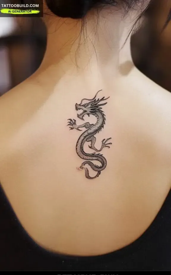 Minimalist dragon tattoo ideas for women