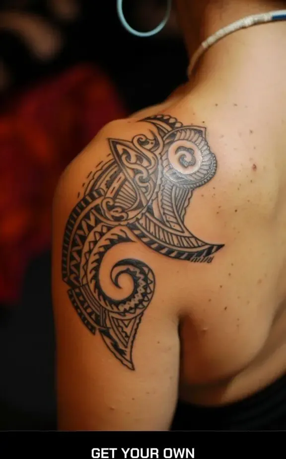 modern tribal tattoo design idea