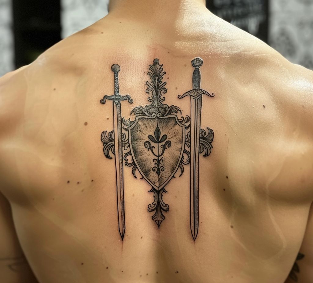 sword and shield tattoo meaning
