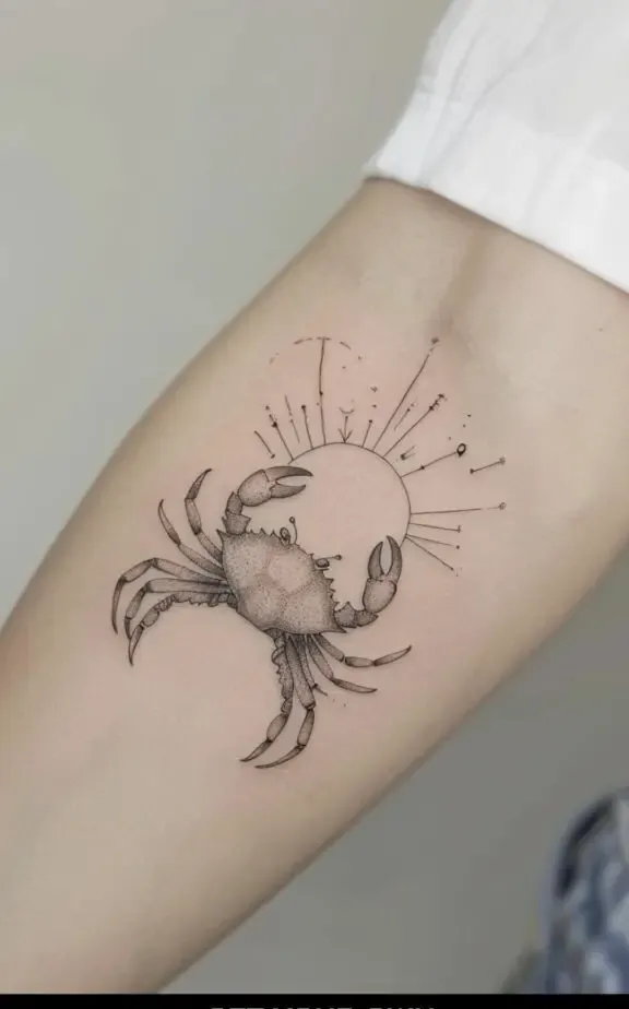 cancer sign star tattoo ideas