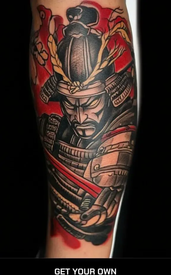 Samurai Japanese style tattoo