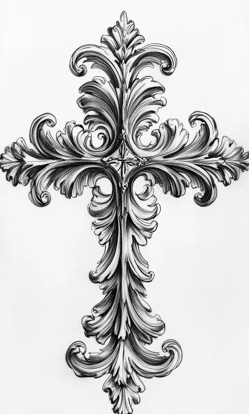 Cross Tattoo Drawings-18