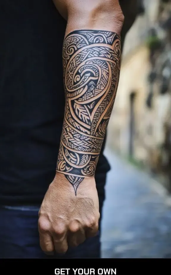 Maori sleeve tattoo