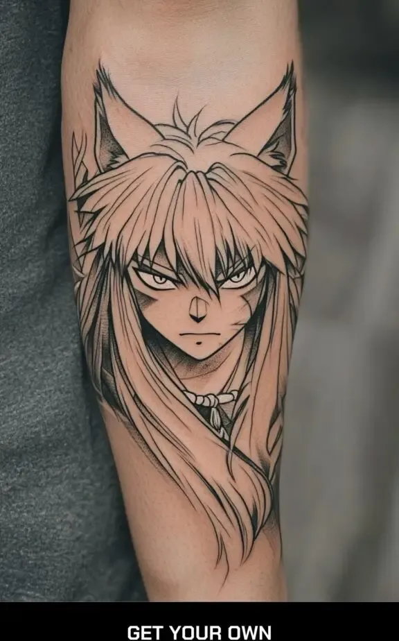 Inuyasha Anime Tattoo
