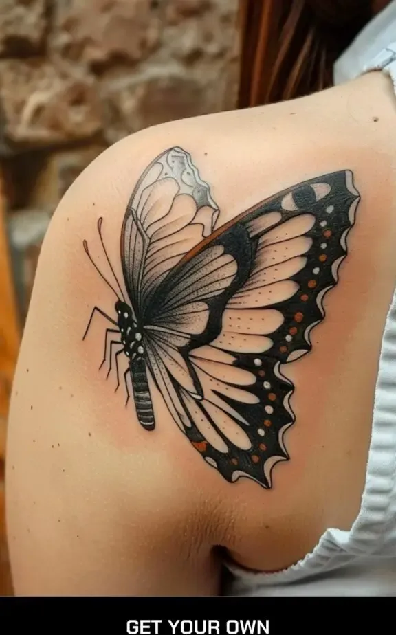 butterfly wing tattoo ideas