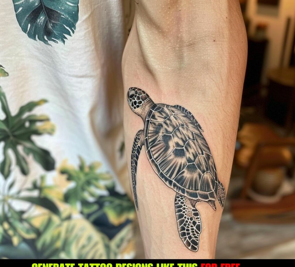 sea turtle tattoo meaning and design idea
