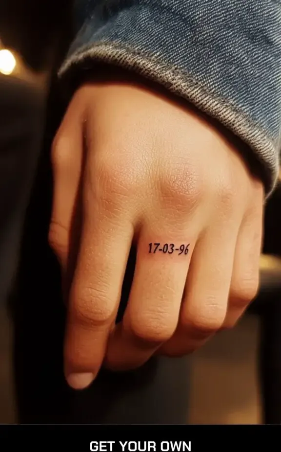 date of wedding tattoo ideas