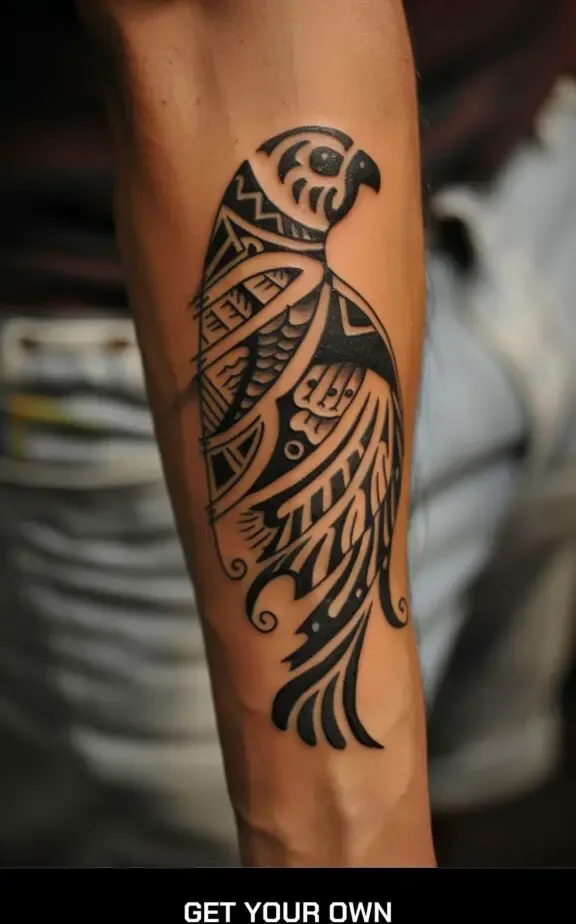 bird tribal tattoo